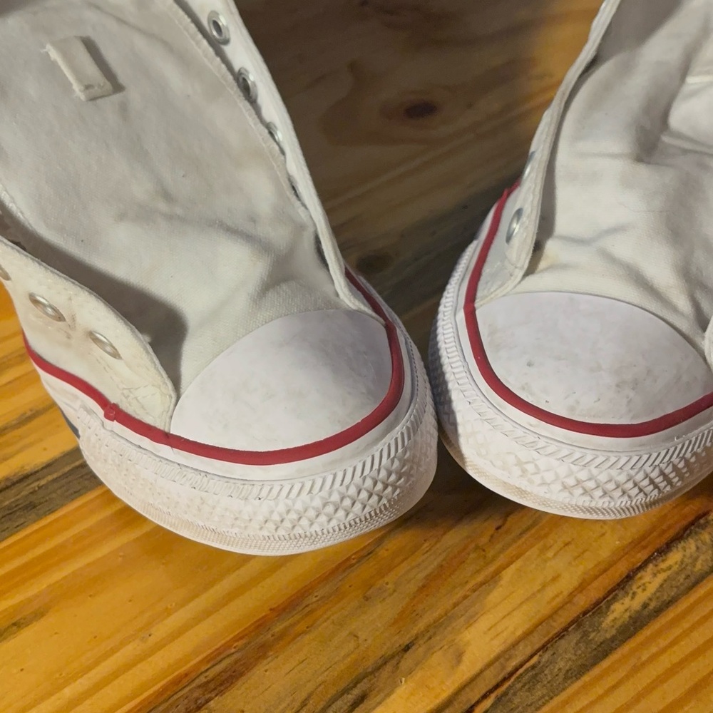 Converse Kids White High-Top Sneakers - Picture 6 of 11